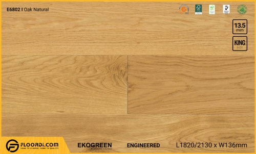 Sàn gỗ sồi Engineered E6802 - Công Ty Cổ Phần Floordi